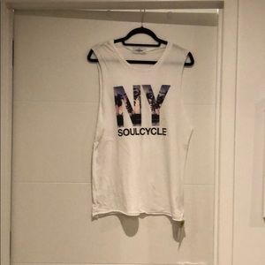 Soul Cycle Muscle Tee w/ NY Palm Fill